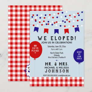 Invitation Nous nous sommes enfuis ! Pique-nique Fête Barbecu