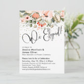 Invitation Nous nous sommes enfuis ! Typographie, Fleurs Roug (Debout devant)