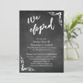 Invitation Nous nous sommes enfuis Typographie sur tableau no (Debout devant)