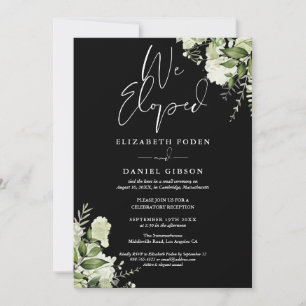 Invitation Nous nous sommes enfuis Voeux de mariage Fête de v