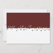 Invitation Nous Nous Sommes Mariés Parties scintillant Coeur  (Dos)