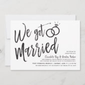 Invitation Nous Nous Sommes Mariés | Post Mariage Brunch Part (Devant)