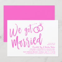 Nous nous sommes mariés| Post Mariage Brunch Pink