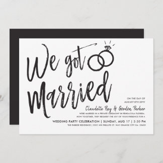 Invitation Nous Nous Sommes Mariés | Post Wedding Party