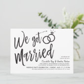 Invitation Nous nous sommes mariés| Post Wedding Party Event (Debout devant)