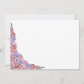 Invitation Nous nous sommes mariés Réception de mariage à fle (Dos)