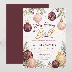 Invitation Nous organisons une fête de Noël dansante