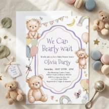 Nous pouvons à peine attendre adorable ours en pel