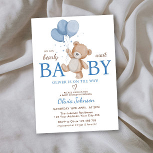 Invitation Nous Pouvons à Peine Attendre Baby Shower