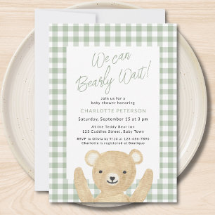 Invitation Nous pouvons à peine attendre Baby Shower