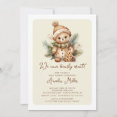 Invitation Nous Pouvons à Peine Attendre Baby Shower (Devant)
