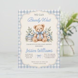 Invitation Nous Pouvons à Peine Attendre Baby Shower