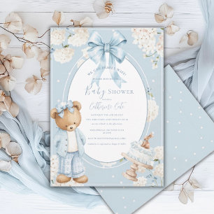 Invitation Nous Pouvons à Peine Attendre Baby Shower Floral F
