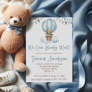Invitation Nous pouvons à peine attendre ! Baby Shower Montgo