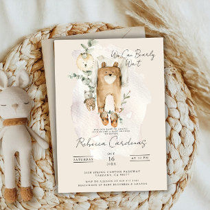 Invitation Nous pouvons à peine attendre Douce Baby Shower