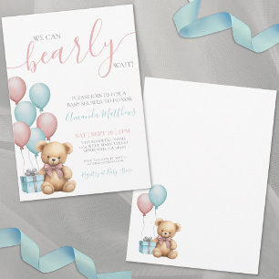 Invitation Nous pouvons à peine attendre la Baby Shower