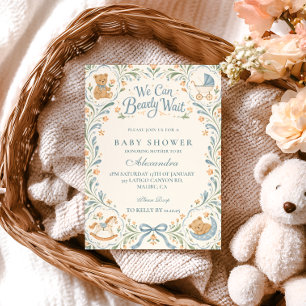Invitation Nous pouvons à peine attendre la Baby Shower de l'