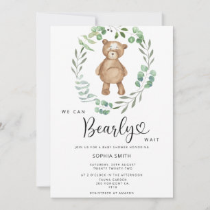 Invitation Nous pouvons à peine attendre la fête prénatale