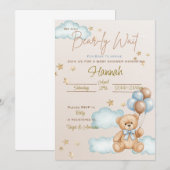 Invitation Nous pouvons à peine attendre l'invitation de Tedd (Devant / Derrière)