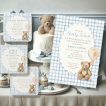 Nous pouvons à peine attendre Ourson Garçon Baby S
