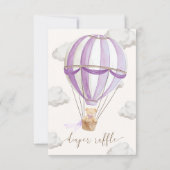 Invitation Nous pouvons à peine attendre Ticket de tombola co (Dos)