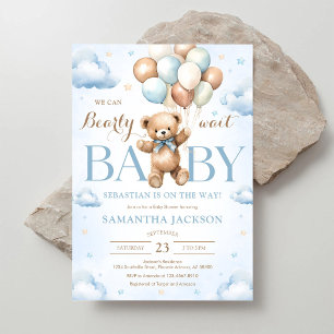 Invitation Nous pouvons à peine attendre une douche de bébé n