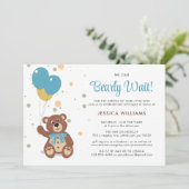 Invitation Nous Pouvons Attendre Assez Maigre Ours Thème Garç (Debout devant)