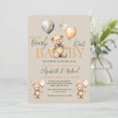 Invitation Nous Pouvons Attendre Attente Thème Baby shower In (Debout devant)