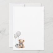 Invitation Nous pouvons attendre avant le Baby shower d'ours  (Dos)