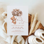 Invitation Nous pouvons attendre avant le Baby shower d'ours