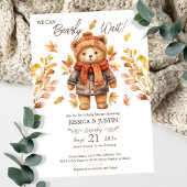 Invitation Nous pouvons attendre Baby shower Feuille