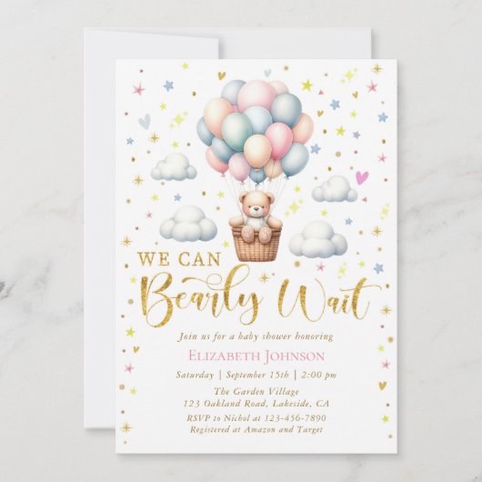 Invitation Nous Pouvons Attendre De Façon Impressionnante Jeu (Devant)