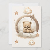 Invitation Nous pouvons attendre le Baby shower (Dos)