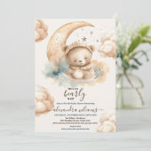 Invitation Nous pouvons attendre le Baby shower (Debout devant)