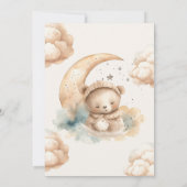 Invitation Nous pouvons attendre le Baby shower (Dos)