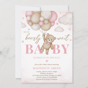 Invitation Nous pouvons attendre le Baby shower