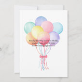 Invitation Nous pouvons attendre le Baby shower (Dos)