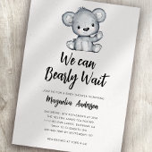 Invitation Nous pouvons attendre le Baby shower