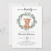 Invitation Nous pouvons attendre le Baby shower (Devant)