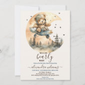 Invitation Nous pouvons attendre le Baby shower de plan d'our (Devant)