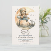 Invitation Nous pouvons attendre le Baby shower de plan d'our (Debout devant)