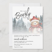 Invitation Nous pouvons attendre le Baby shower d'hiver (Devant)