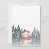 Invitation Nous pouvons attendre le Baby shower d'hiver (Dos)