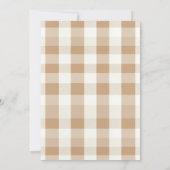 Invitation Nous pouvons attendre le plan de Baby shower Brown (Dos)