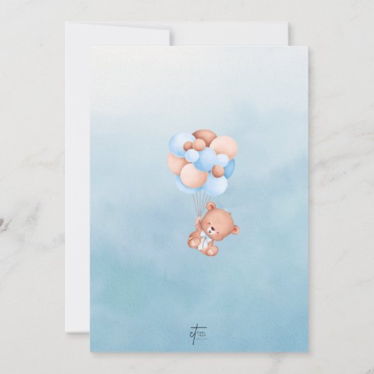 Invitation Nous pouvons attendre l'invitation Baby shower (Dos)