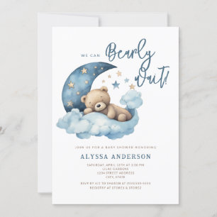 Invitation Nous pouvons attendre l'invitation Baby shower