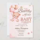 Invitation Nous pouvons attendre l'invitation Baby shower (Devant)