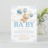 Invitation Nous pouvons attendre l'invitation Baby shower (Debout devant)