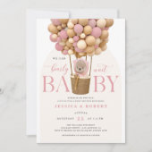 Invitation Nous pouvons attendre l'invitation Baby shower (Devant)