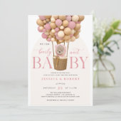 Invitation Nous pouvons attendre l'invitation Baby shower (Debout devant)